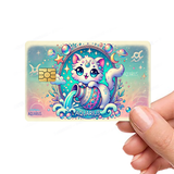 Zodiac Cat Astrology Signs Custom Cute Kittens Credit Card Cover Vinyl Skin Stickers - Pop culture cats