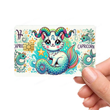 Zodiac Cat Astrology Signs Custom Cute Kittens Credit Card Cover Vinyl Skin Stickers - Pop culture cats