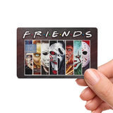 Horror Friends Custom Credit Card Cover Halloween holiday Pop Culture Vinyl Skin Stickers