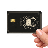 Astrology Signs Custom Credit Card Cover Pop Culture Vinyl Skin Stickers positive sticker