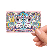 Zodiac Cat Astrology Signs Custom Cute Kittens Credit Card Cover Vinyl Skin Stickers - Pop culture cats