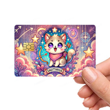 Zodiac Cat Astrology Signs Custom Cute Kittens Credit Card Cover Vinyl Skin Stickers - Pop culture cats