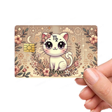 Zodiac Cat Astrology Signs Custom Cute Kittens Credit Card Cover Vinyl Skin Stickers - Pop culture cats