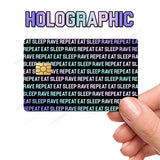 EAT SLEEP RAVE REPEAT Custom Credit Card Cover Pop Culture Vinyl Skin Stickers meme sticker