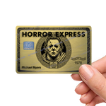 Horror Express Custom Credit Card Cover Halloween holiday Pop Culture Vinyl Skin Stickers