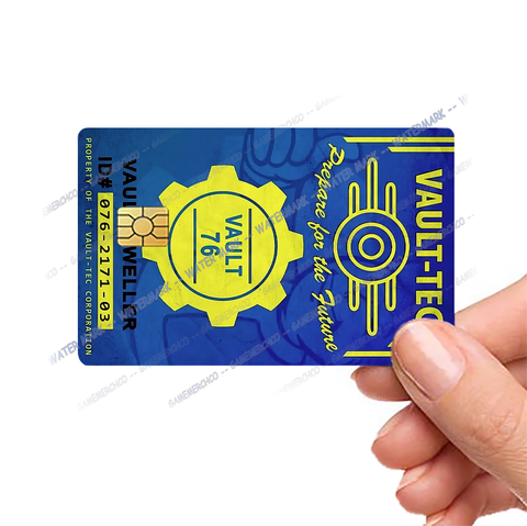 Vault - Tec Gamer Card Cover Pop Culture Vinyl Skin Stickers