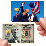 Trump Rally Attack Custom Credit Card Cover Pop Culture Political Vinyl Skin Stickers